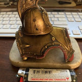 Bronze Helmet Inkwell